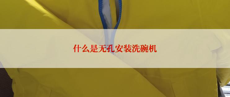 什么是无孔安装洗碗机