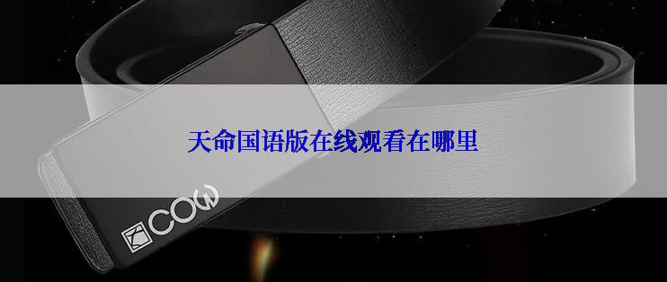 天命国语版在线观看在哪里